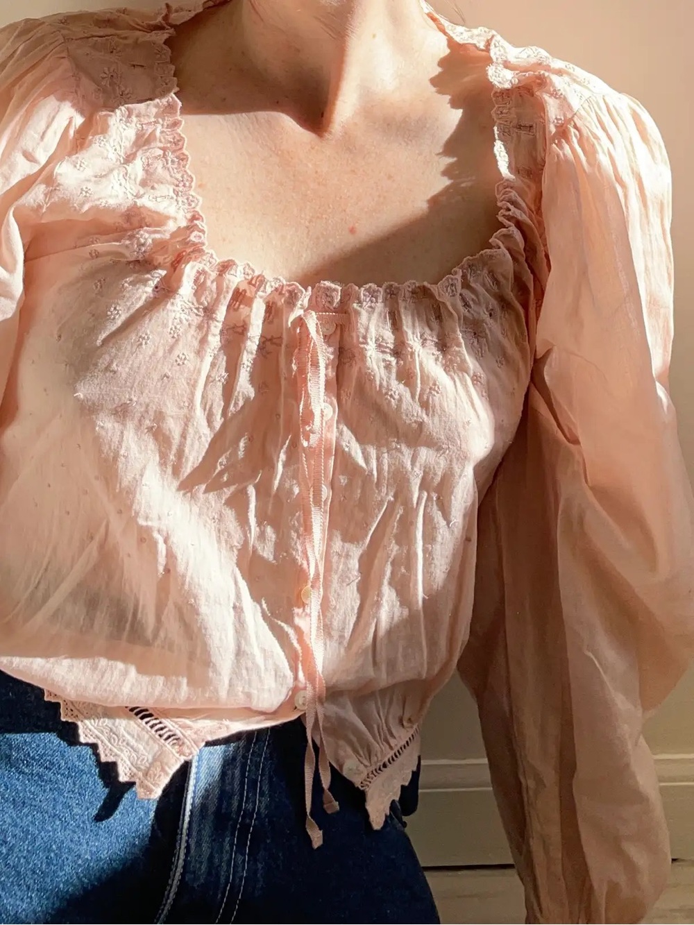 Doen Maeve Blouse in Blush
